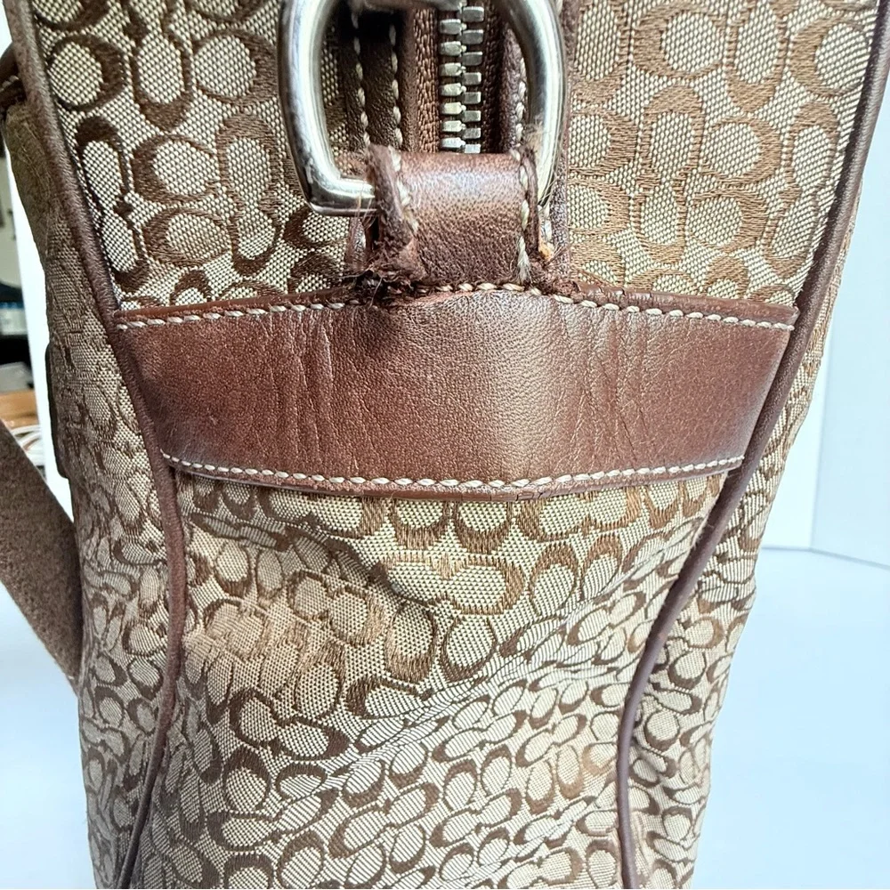 Coach Hudson Commuter Briefcase | C Signature Canvas & Leather | Laptop Bag - Picture 12 of 13